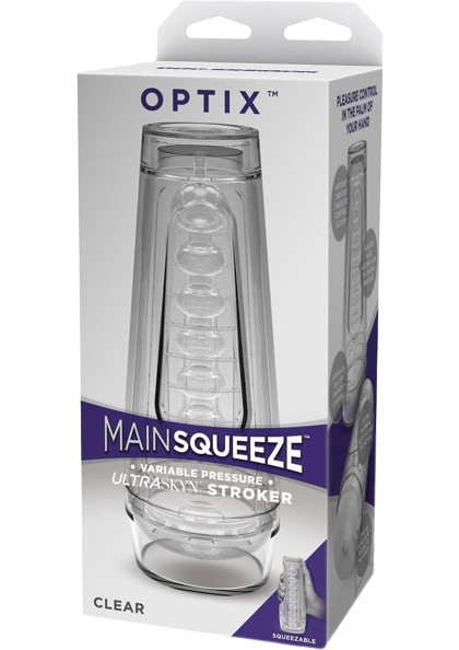 Main Squeeze Optix Ultraskyn Masturbator - Crystal