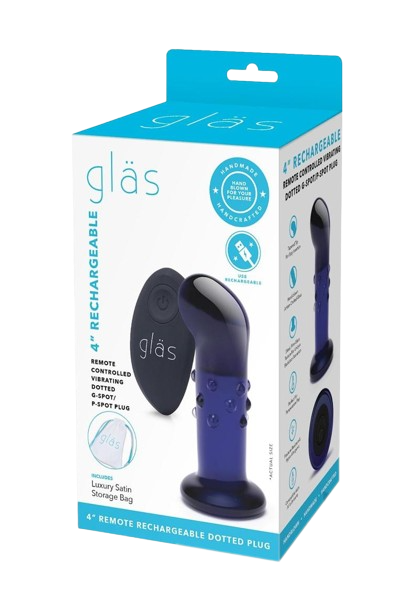 Glas Rechargeable Vibrating Glass Plug