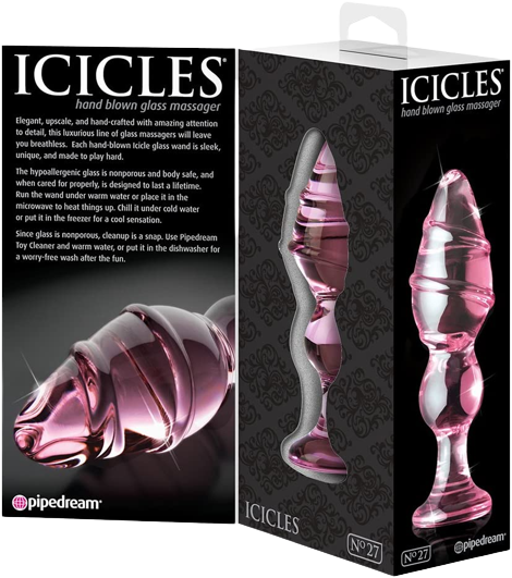 Icicles No. 27 Textured Glass Plug