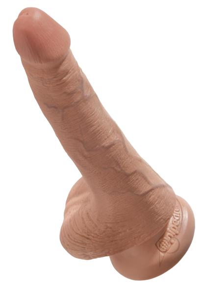 King Cock Dildo with Balls 6"