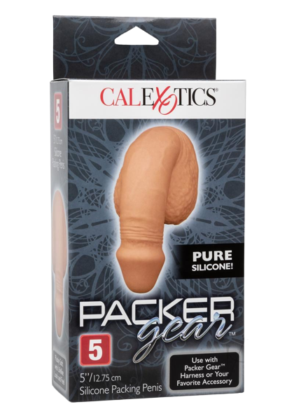 Calexotics Packer Gear Silicone Packing Penis 5" - Caramel
