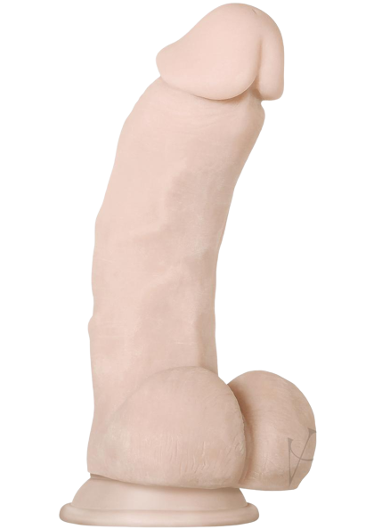 Girthy Poseable Dildo with Balls 6"