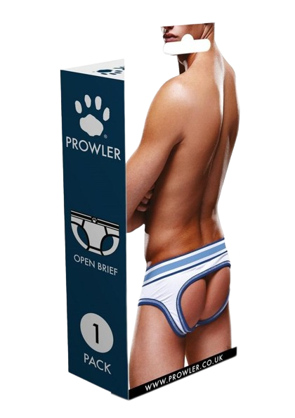 Prowler White/Blue Open Brief