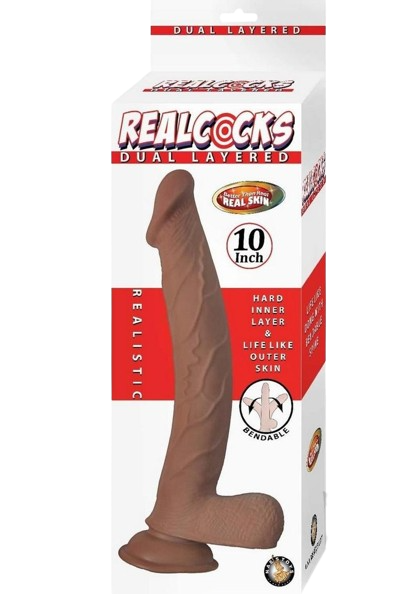 Realcocks Dual Layered Bendable Dildo 10"