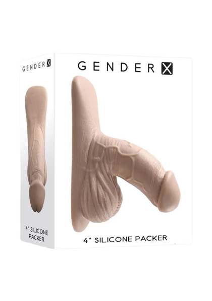 Gender X Silicone Packer Dildo 4" - Vanilla