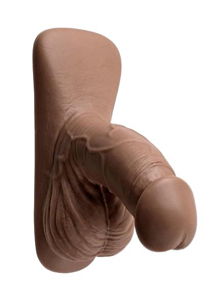 Gender X Silicone Packer Dildo 4" - Chocolate