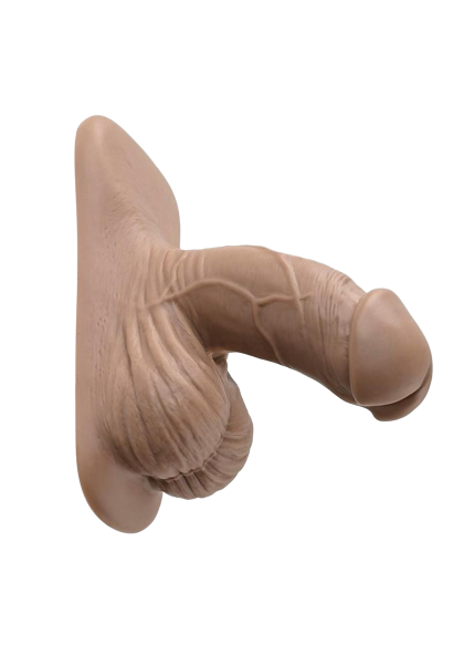 Gender X Silicone Packer Dildo 4" - Caramel