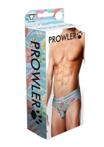 Prowler Blue/Multi Swimming Open Brief