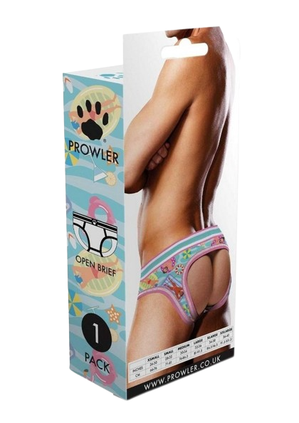 Prowler Blue/Multi Swimming Open Brief