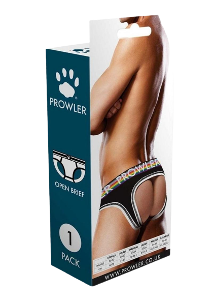 Prowler Black Oversized Paw Open Brief