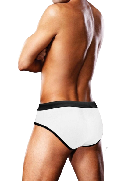 Prowler White Oversized Paw Swimming Brief