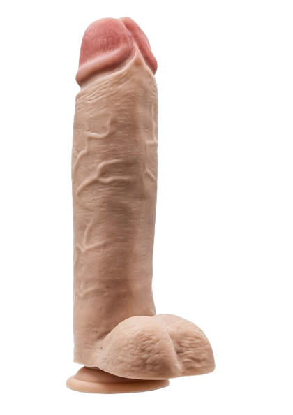 Dr. Skin Mr. Mister Dildo with Balls and Suction Cup 10.5"