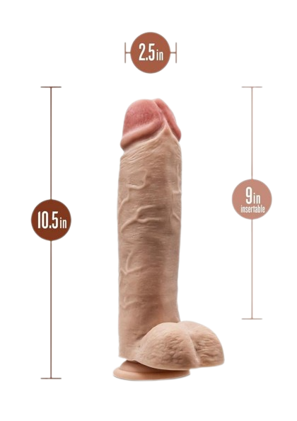 Dr. Skin Mr. Mister Dildo with Balls and Suction Cup 10.5"
