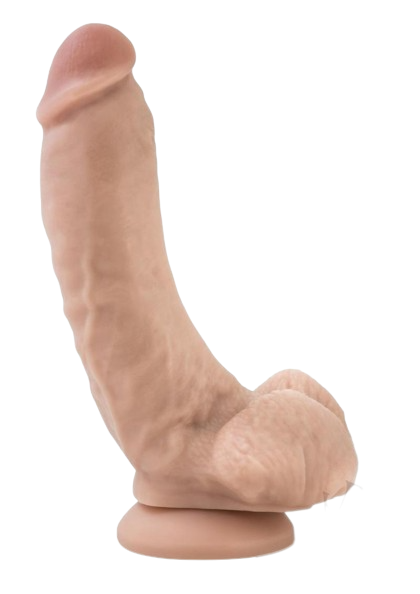 Dr. Skin Mr. Mayor Dildo with Balls and Suction Cup 9"