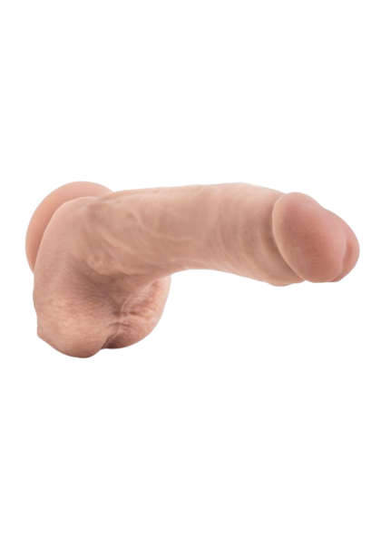 Dr. Skin Mr. Mayor Dildo with Balls and Suction Cup 9"