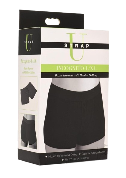 Strap U Incognito Boxer Harness with Hidden O-Ring - Medium/Large