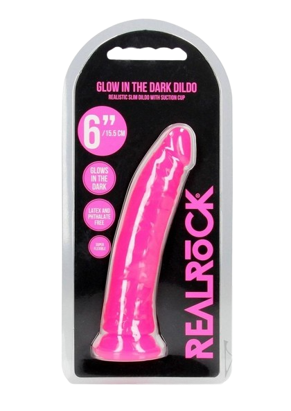 Slim Glow in the Dark Dildo 6"