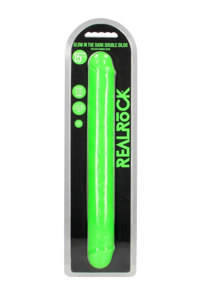 RealRock Double Dong Glow in the Dark Dildo 15"