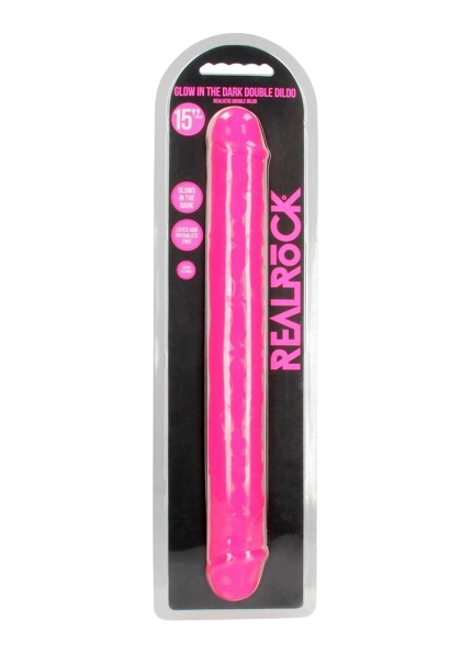 RealRock Double Dong Glow in the Dark Dildo 15"