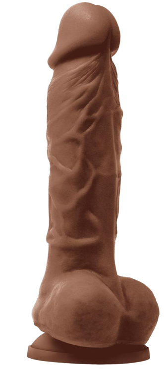 Colours Pleasures Silicone Vibrating Dildo with Balls 5"