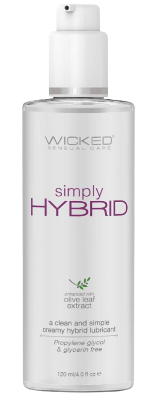 Wicked Simply Hybrid Lubricant with Olive Leaf Extract 4oz