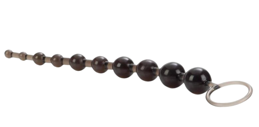 X 10 Anal Beads - Black