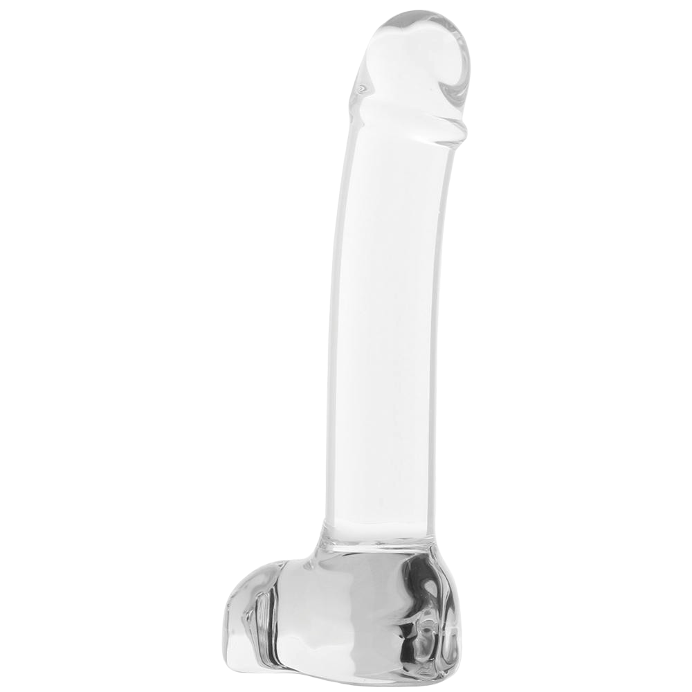 Glas Realistic Curved P Spot Dildo 7"
