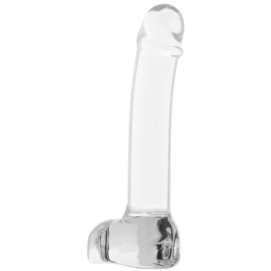 Glas Realistic Curved P Spot Dildo 7"
